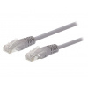 Kábel C-TECH patchcord Cat5e, UTP, sivý, 50m CB-PP5-50