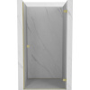 Mexen, Mexen Lunar-B Otočné pravé sprchové dvere 80 cm, transparentné, brúsené zlaté - 832-080-000-55-00-P