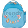 Školská taška batoh Backpack Ralphie Vichy Love Blue Jeune Premier ergonomický luxusné prevedenie 31*27 cm