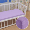 Detské froté napínacie prestieradlo do postieľky FR-012 Levanduľové 80 x 140 x 10 cm - do postieľky