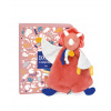 Doudou darčeková sada plyšový zaspávačik dinosaurus oranžový 25 cm