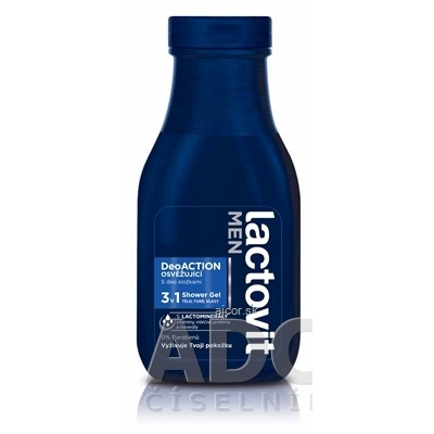 AC MARCA, S.L. Lactovit MEN DeoACTION 3v1 Sprchový gél osviežujúci 1x300 ml