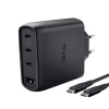 TRUST GaN Nabíječka MAXO 65W, 3xUSB-C,1xUSB-A, černá 26067