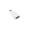 Redukcia USB 3.1 konektor C/male - USB 3.0 konektor A/female biely