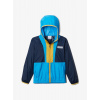 Dievčenská bunda Columbia Back Bowl Hooded Windbreaker - coll navy/compass blue/golden