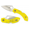Vega Spyderco C28PYL2 Dragonfly 2 Salt Lightweight Plain vreckový nôž 5,7 cm, žltá, FRN