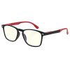 GLASSA Blue Light Blocking Glasses PCG 029, +3,00 dio, čierno-červené