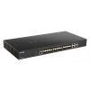 D-Link DXS-1210-28S Inteligentný spravovaný 10G prepínač 24x 10G SFP+ portov, 4x 10GBase-T porty