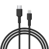 Kábel Aukey USB typ C - Apple Lightning 1,2 m čierny (CB-CL02 BLACK)