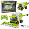 LEAN TOYS Kombinujte kombajn s kukuričným nástavcom 2 v 1 diaľkovo ovládaným RC parným efektom 2,4G