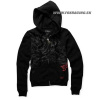 Fox W Mulberry hoody black, čierna, S