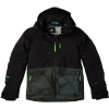 O'Neill TEXTURE JACKET čierna,kaki Chlapčenskályžiarska /snowboardová bunda 152