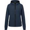 James & Nicholson | JN 1145, Dámska 2-vrstvová softshell bunda s kapucňou, modrá navy, XL