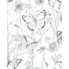 ZUTY Bodkovanie - LIENKY A MOTÝLIKY Rámovanie: vypnuté plátno na rám, Rozmer: 40x50 cm