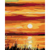Maľovanie podľa čísel - Východ slnka, 80 x 100 cm, napnuté plátno na ráme 8596530026075