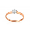 iZlato Forever Zásnubný prsteň s lab-grown diamantom Alra, ružové zlato IZLG1223R