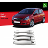Nerez kryty kľučiek Opel Corsa D - 8 ks
