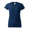MALFINI Tričko Basic 134, krátký rukáv, dámské MAL-1348715 L Modrá půlnoční