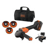 Black+Decker Aku uhlová brúska BCG6L8F1S-QW, 18 V, 7600 ot./min., BCG6L8F1S-QW