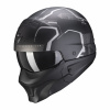 Moto přilba SCORPION EXO-COMBAT EVO RAM matná černo/stříbrná M