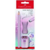 Ceruzka FABER-CASTELL Sparkle Jumbo+strúhadlo+guma ružová
