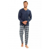 Pánské pyžamo Darren 3293/3294/3295/41 TARO jeans tmavá XL