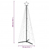vidaXL Vianočný stromček, kužeľ 200 LED, studené biele svetlo 70x180cm - Biela - 113551-192305