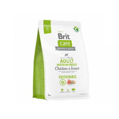 Brit Care Dog Sustainable Adult Medium Breed 3kg