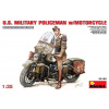 MiniArt U.S.Millitary Policeman with Motorcycle 1/35