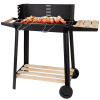 VERK GROUP Záhradný gril na drevené uhlie BBQ s nastaviteľným roštom