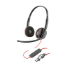 Poly Blackwire 3220 náhlavní souprava, USB-C/A adaptér, stereo