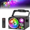 LED EFEKT OSVETLENIA DISCO SVETLO NA PÁRTY LASER GUĽA RGB + DIAĽKOVÉ OVLÁDANIE