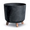 Prosperplast Květináč GRACIA TUBUS BETON EFFECT 29,8 cm - barva: antracit