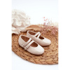 Detské béžové balerínky, 401-1C/2C/3C BEIGE__32182-21 21