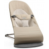 Dětské lehátko Babybjörn Balance Soft Cotton Khaki/Beige, tmavě šedá konstrukce (7317680051264)