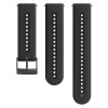 Suunto 24mm Athletic 7 Silicone Strap Charchoral Black Size S+M