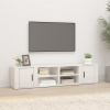 vidaXL TV skrinky 2 ks lesklé biele 80x31,5x36cm spracované drevo 819441