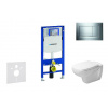 Geberit Duofix - Modul na závesné WC s tlačidlom Sigma30, lesklý chróm/chróm mat + Duravit D-Code - WC a doska, Rimless, SoftClose 111.300.00.5 NH6