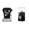 Ascaso Dream ONE, Dark Black + Eureka Mignon Perfetto, CR black