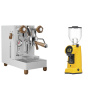 Lelit MaraX3 PL62X3, white + Eureka Helios 75, yellow