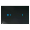 Alca Ovládacie tlačidlá Elektronické ovládanie splachovania, s podsvietením, pre inštalačné moduly Slim, sklo/čierna NIGHT LIGHT-3-SLIM