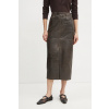 Kožená sukňa Day Birger et Mikkelsen Niki DAY65243576 hnedá 34