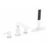 Hansgrohe Finoris Batéria na okraj vane, 4-otvorová inštalácia, sBox, matná biela 76444700-HG