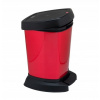 Kúpeľňový odpadkový kôš červený kryt pedálu 6L (Kúpeľňový odpadkový kôš červený kryt pedálu 6L)