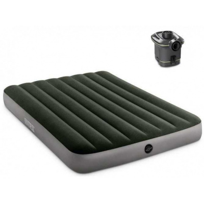 Nafukovací matrace Intex 64778 PRESTIGE DOWNY AIRBED FULL + PŘENOSNÁ PUMPA