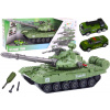 mamido Súprava na rozloženie vojenské vozidlo DIY tank zelený so zvukmi a autíčkami