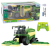 LEAN TOYS Kombinujte kombajn s kosačkami na trávu s diaľkovým ovládaním RC 2.4G s parným efektom