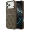 Guess – 4G Ring Classic Logo MagSafe puzdro na iPhone 17 Pro – hnedé