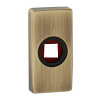 FT - Rozeta 276 - POD KĽUČKU - 60 x 30 mm Typ otvoru: rozety pod kľučku BRM - bronz matný (F43)