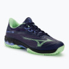 Pánska obuv na padel Mizuno Wave Exceed Light 2 Padel evening blue / patina green / lolite (42 EU)